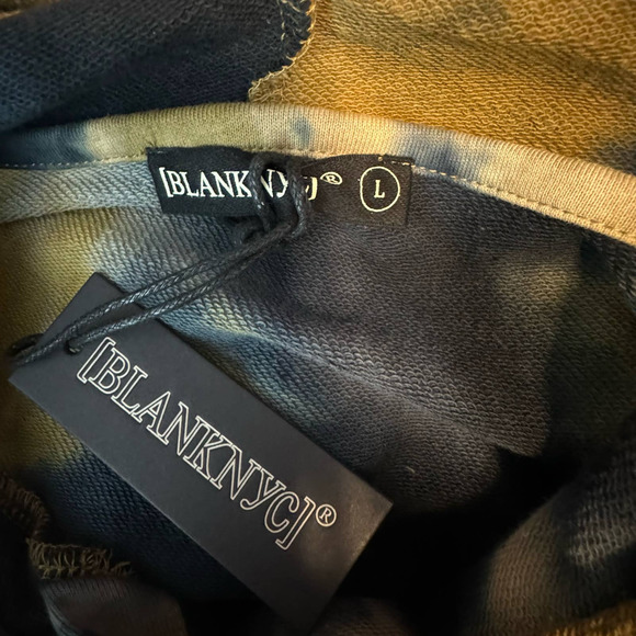 Blank NYC Multicolor Tie-dye Gotta Be You Sweatshirt NWT Size Large - Picture 8 of 9